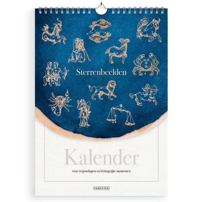Fabrikten Verjaardagskalender Sterrenbeelden - A4 - Astrologie