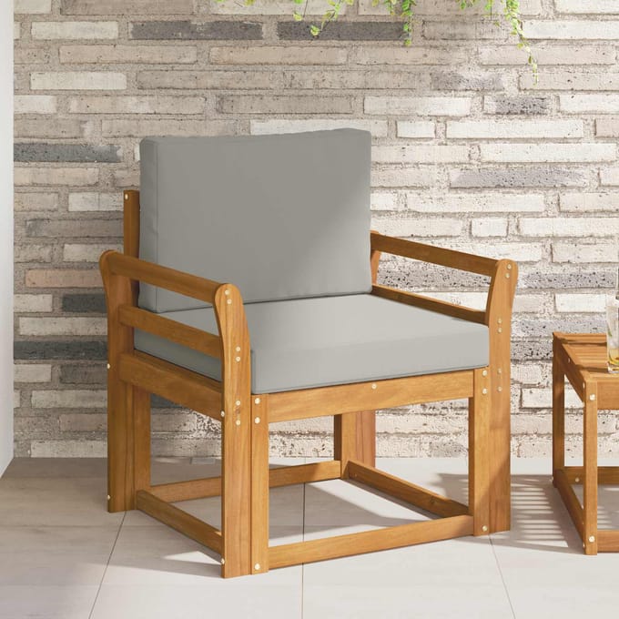 vidaXL - Buitensofa - Massief - Acacia - Hout - en - Polyester