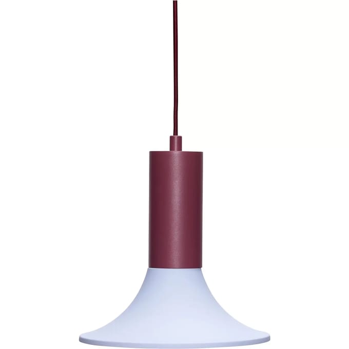 Hübsch Luminary Hanglamp Burgundy/ Blauw