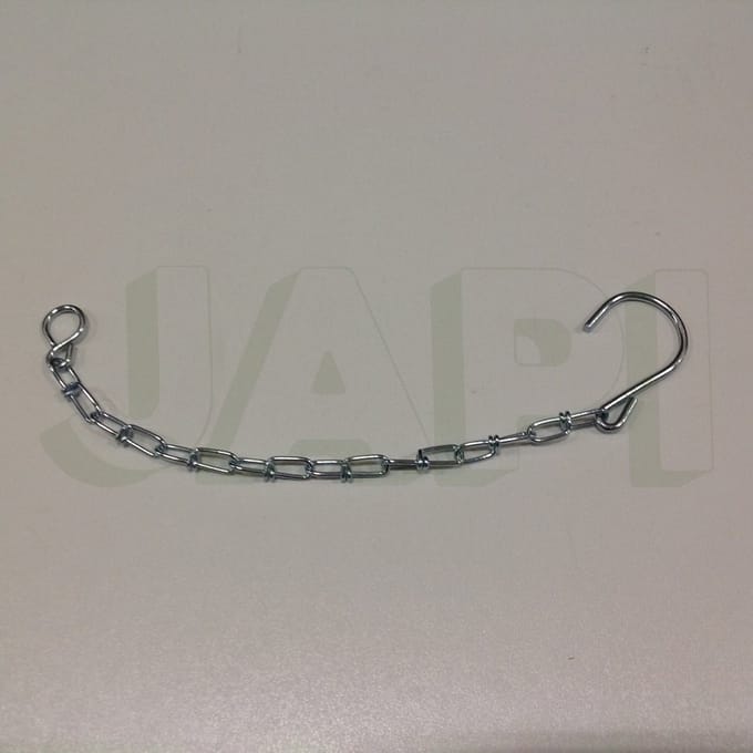 Borgketting 250mm haak/haak