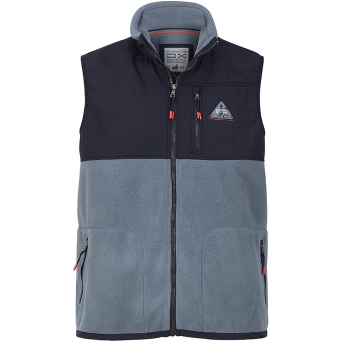 Jan Vanderstorm herren Fleecebodywarmer - 76/78 - blauw - Plus Size