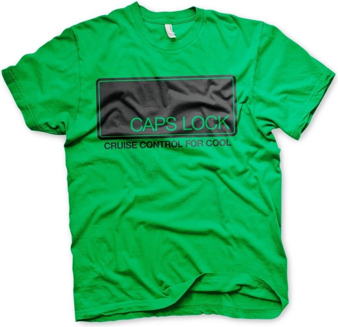 Hybris CAPS LOCK Cruise Control For Cool T-shirt Groen