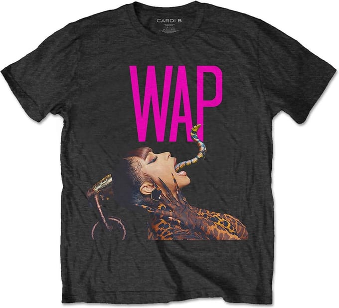 Cardi B - Dripping Snake Heren T-shirt - S - Zwart