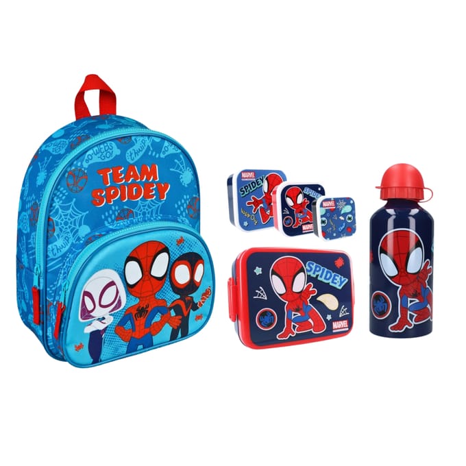 Spiderman schoolset; rugzak en lunchset - Spidey