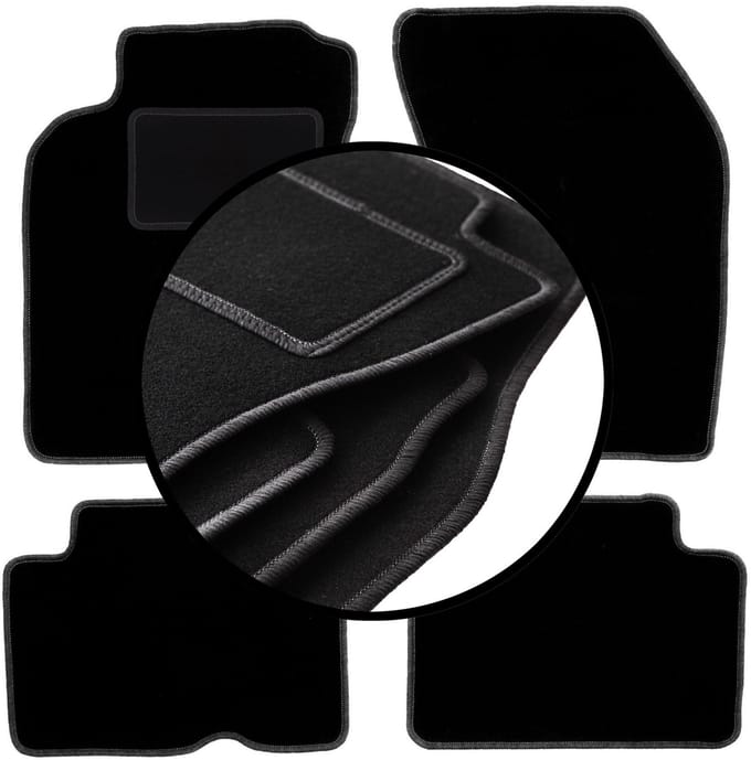 Complete set veloursmatten voor: Nissan Almera N15 hatchback, sedan (1995-2000)