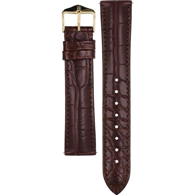 Hirsch 10220719-1-19 Genuine Alligator Horlogeband