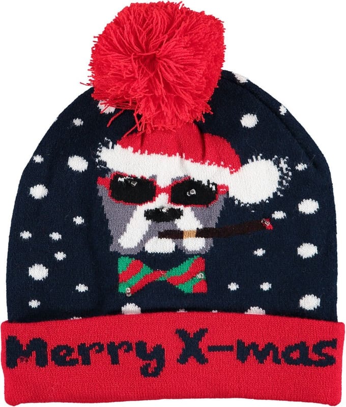 Morethansocks - Kerstmuts met lichtjes - Unisex - One Size - Merry X Mas - Kerstmutsen - Kerstmuts met verlichting