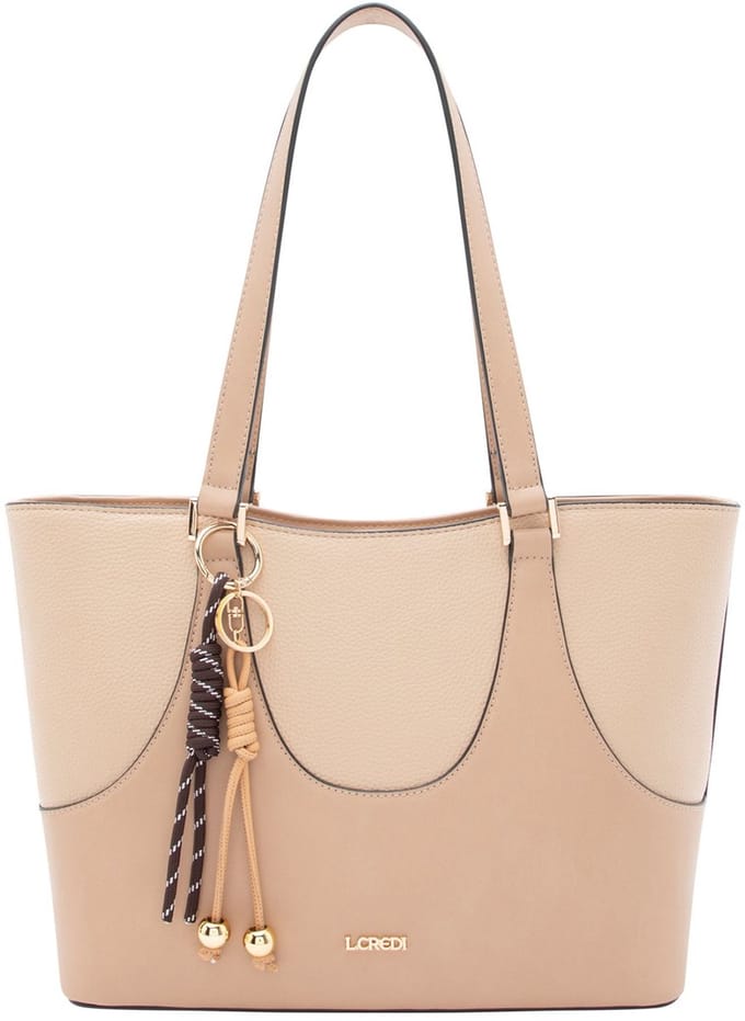 L.CREDI Roberta Shopper Tas 29.5 cm - 8 L - desert sand