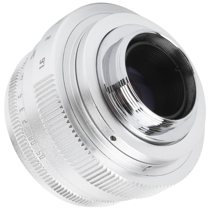 35mm F1.6 C-Mount Groot Diafragma Handmatige Vaste Focus Portret Camera Lens Accessoirezilver zilver