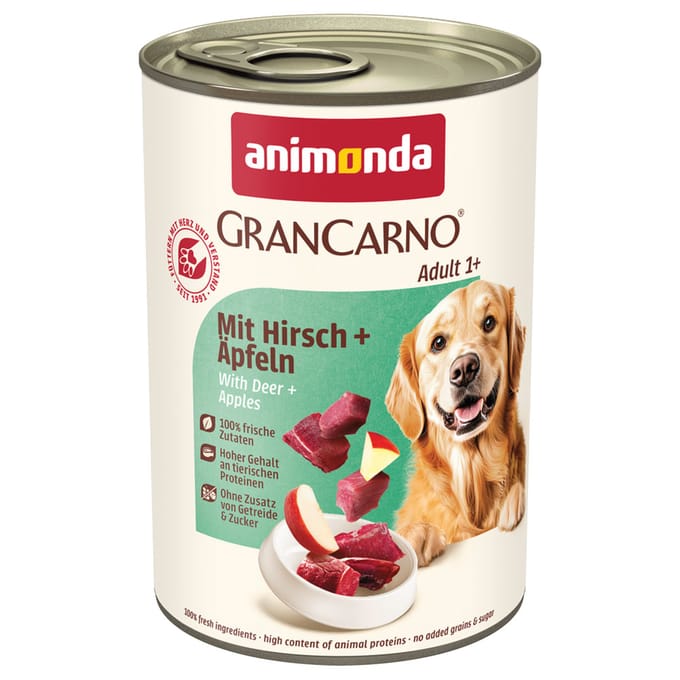 GranCarno Adult 1x400g - met hertenvlees en appels