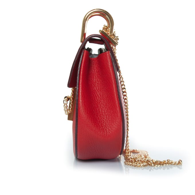 drew tas in rood leer