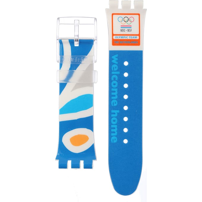 Swatch Plastic - X-Large - SUD ASUDK106M NOC Athens 2004 Netherlands Strap band