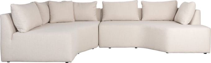 Zuiver Prosper Hoekbank Links Sand/ Off-white
