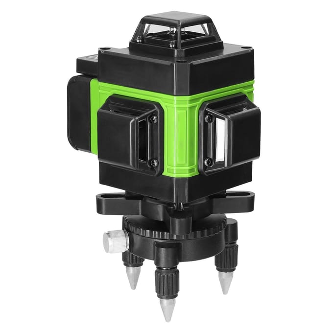 Multifunctionele 4D 16 Lijnen Laserwaterpas 3 graden Zelfnivellerende Machine USB Oplaadbare Lithiumbatterij EU Plug groen