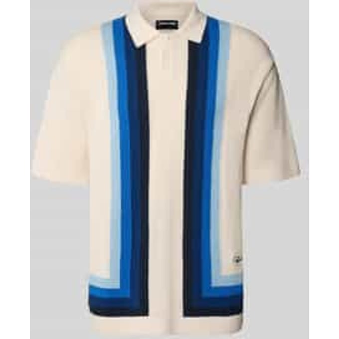 Relaxed fit poloshirt in brei-look model 'Tellero'