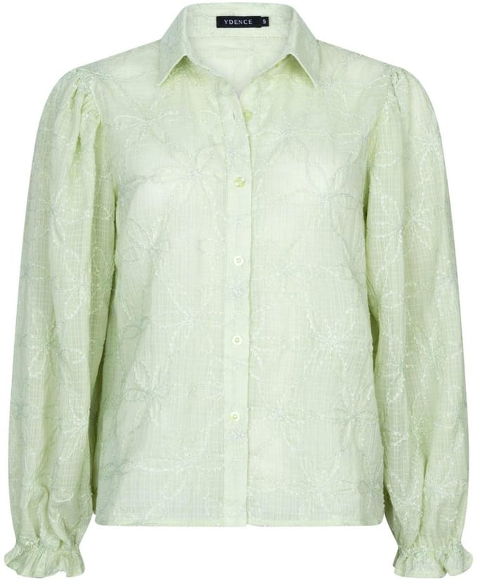 Ydence Blouse Isamae Dames - Jurken - Mint - Maat L