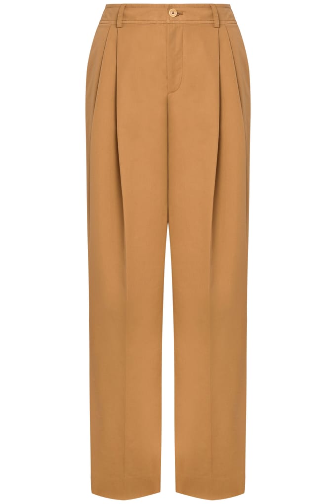 Moschino Trousers With Pleats Brown Größe: 42 | Stoffhosen Outlet | Damen | Braun