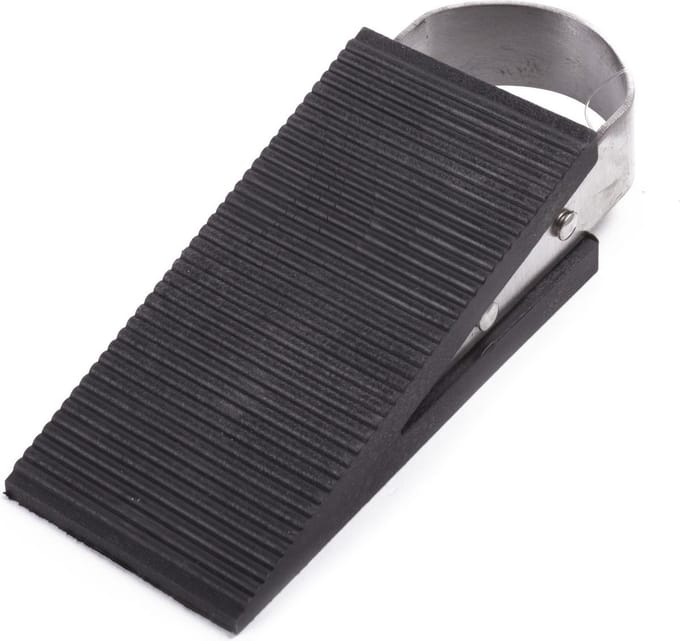 *** 1x Deurstopper - 5 x 12,5 Cm - Rvs - Deuropener - van Heble® ***