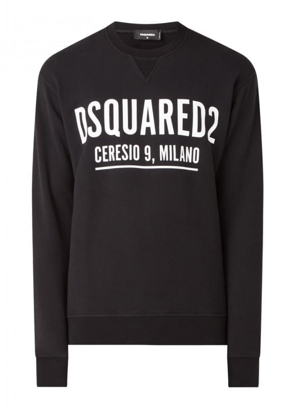Sweatshirt italien de marque DSQUARED2 Ceresio 9 Cool Milano - Taille: L black