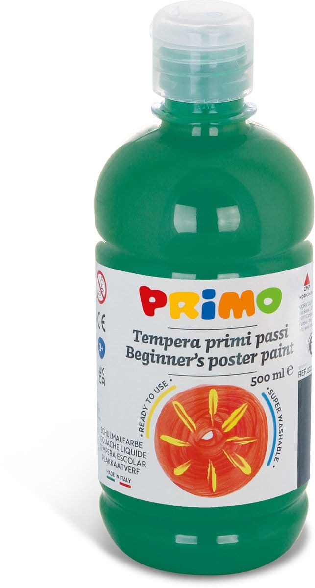 Primo Plakkaatverf Tempera 500 Ml Donkergroen