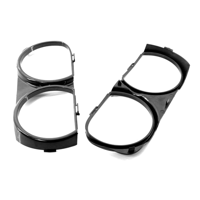 2 stuks koplamprandvervanging voor Dodge Challenger 2015-2021 links en rechts black