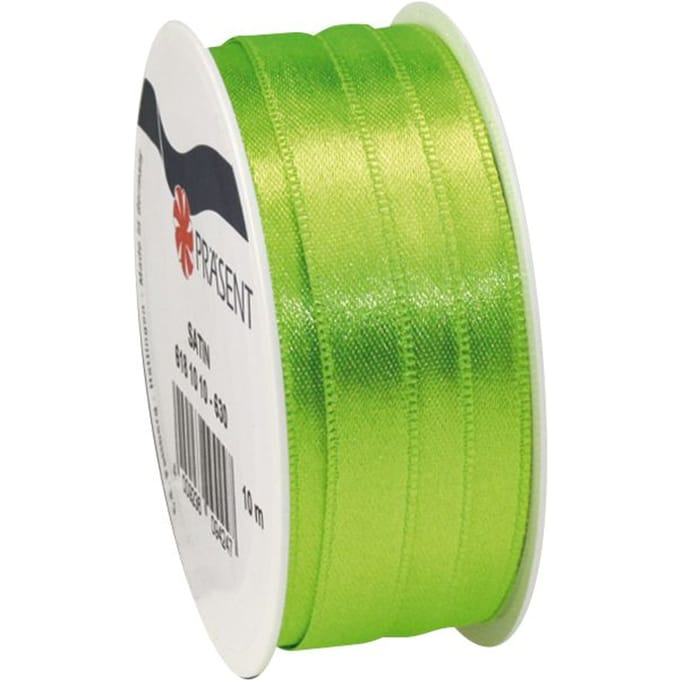 Satijnen lint, 10 mm - Meigroen