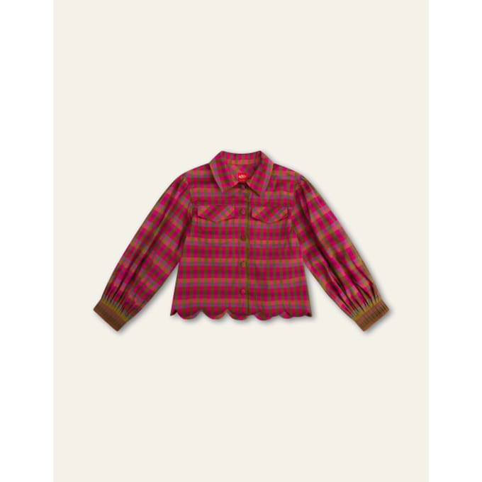 Oilily Barony Blouse- maat116/6yr Groen Moss