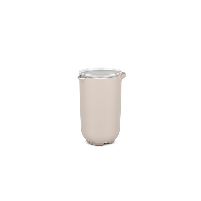 Mepal Mixbeker met deksel Chef it - 1000 ml - Past in de koelkastdeur - Magnetron- en vaatwasmachinebestendig - Bakspullen - Chalk
