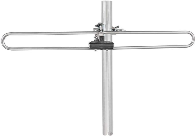 DAB+ Buitenantenne - Passief - Ontvangstbereik 0-50 km - Versterking 4 dB - Aluminium
