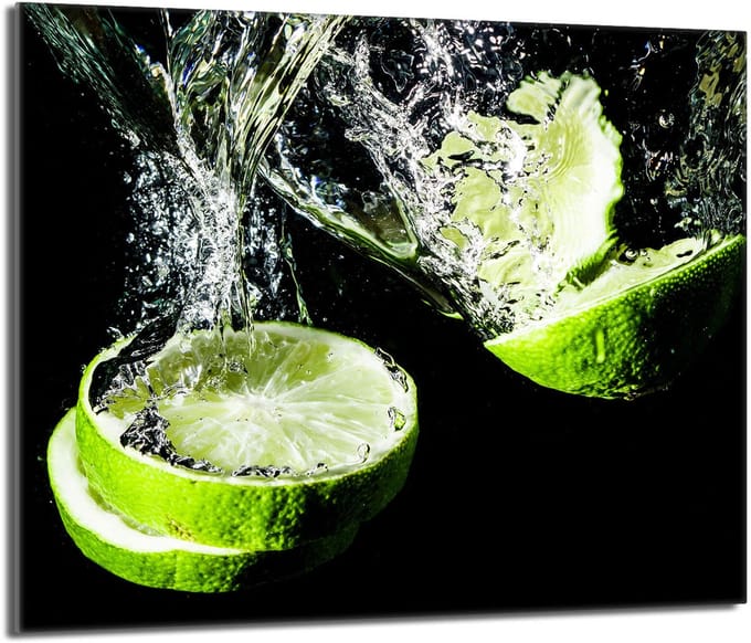 TMK ArtDeko - Serie 60x52 - Glasplaat - Limonenmotief - 60x52 cm