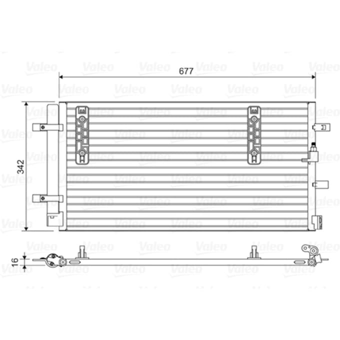 Condensator, airconditioning VALEO 814419