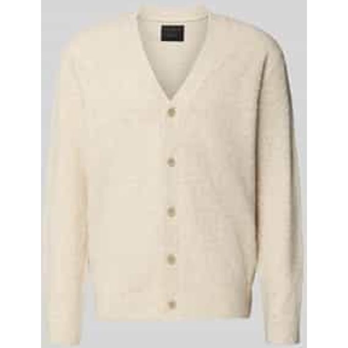Regular fit gebreid jack met wol Model 'BLASIMON'