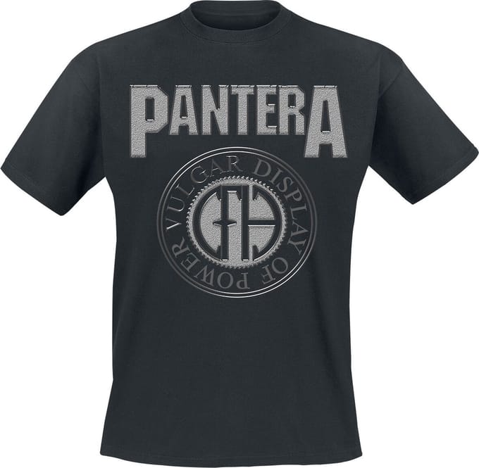 Pantera Vulgar Display Of Power Circle Heren T-shirt - zwart - M