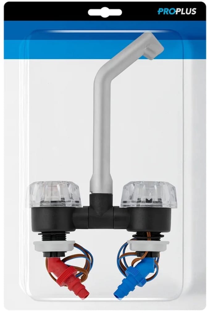 ProPlus Mengkraan De Luxe Ø20 mm – Draaibare Uitloop - Zwart/Chroom