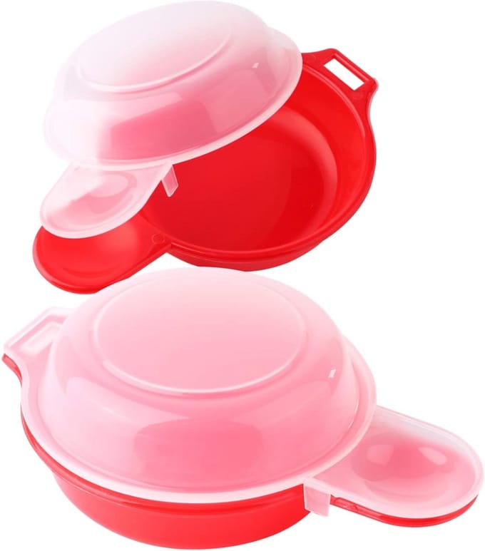 SCH® Eierkoker magnetron - Eierkoker - Eierkoker electrisch - Roze - 18cm x 16cm x 6cm
