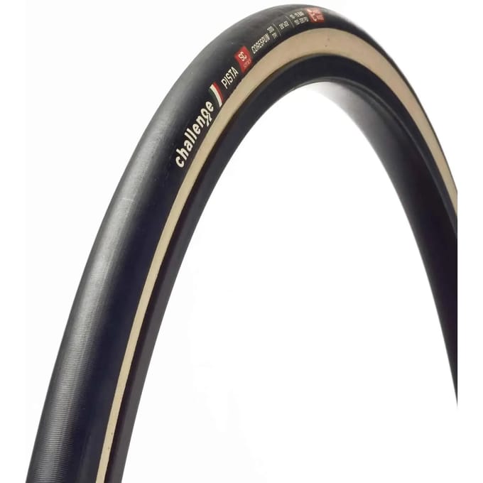 Challenge - Pista SC - Fietsband - Tube/Tubular - 700X22C - Zwart/Wit