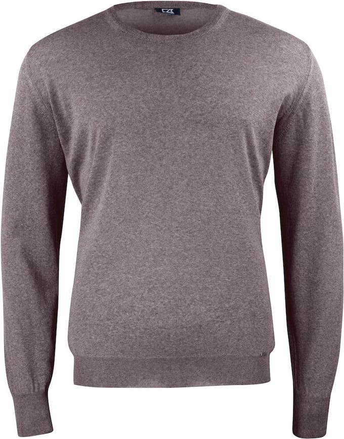 Cutter & Buck Kennewick Crewneck Heren 355406 - Nougat Mélange - L