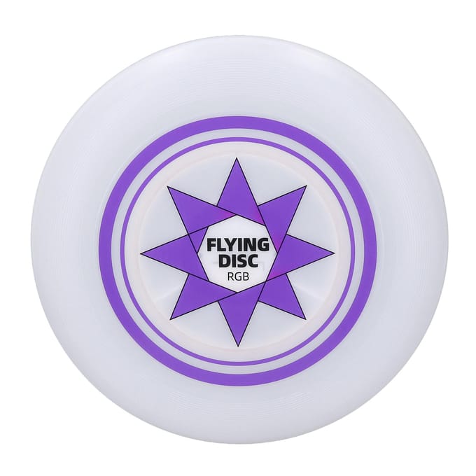 Disque volant à LED RVB, intensité variable en continu, 8 modes de couleurs éclatantes, disque volant jouet white