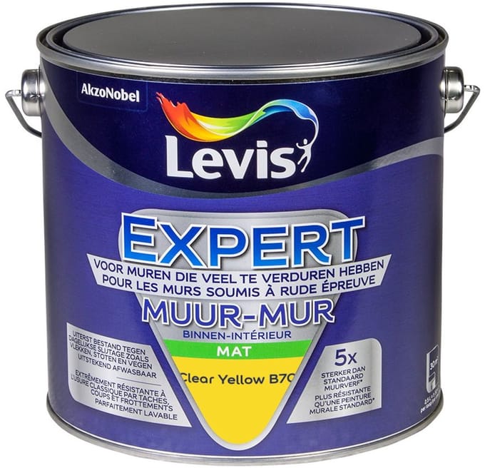 Levis - Expert Muur Binnen Mix - Clear Yellow B70 - Mengverf - 2,5 L