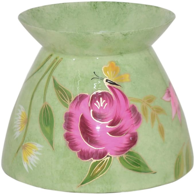 Colmore by Diga Vaas-soft green-enamel IR 19x19x15 cm
