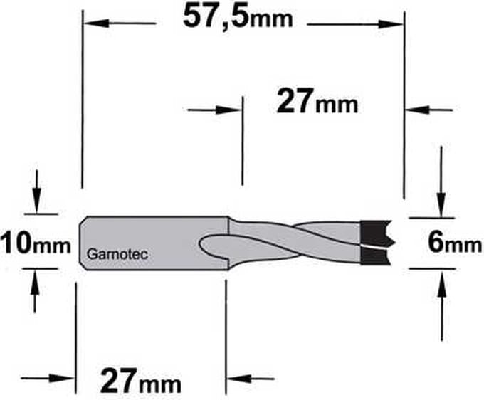 CMT - Drevelboor, rechts - Snijgereedschappen