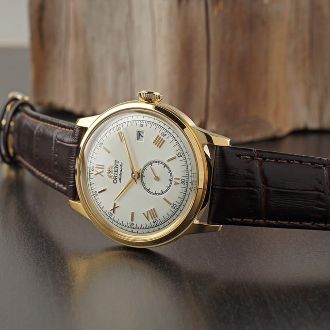 Orient Watches Bambino 38 Small Seconds Horloge Goud Man