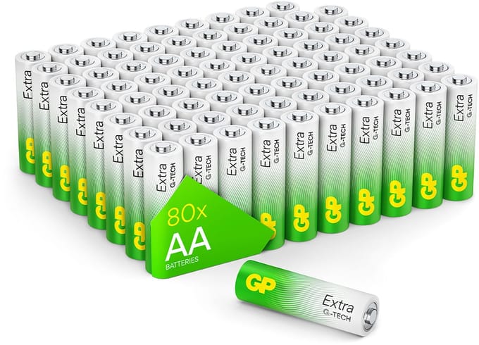 GP Extra - Alkaline Batterijen - AA - LR06 - 80 stuks