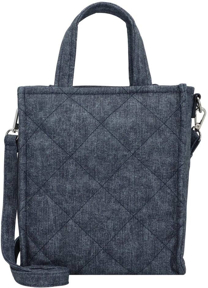 TOM TAILOR Schoudertas Handtas Wanessa Zip Tote Bag Denim Blue Blauwgrijs