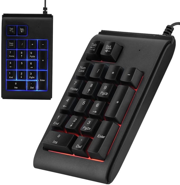 Dailygoody - Usb Numeriek Toetsenbord - Waterdicht - 19-toetsen