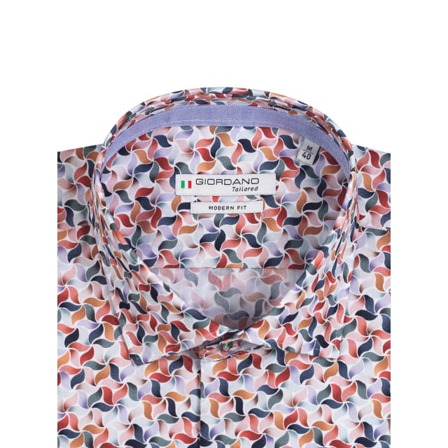 Giordano - Lange mouw overhemd - Mannen - XL - Red - Katoen - 317810