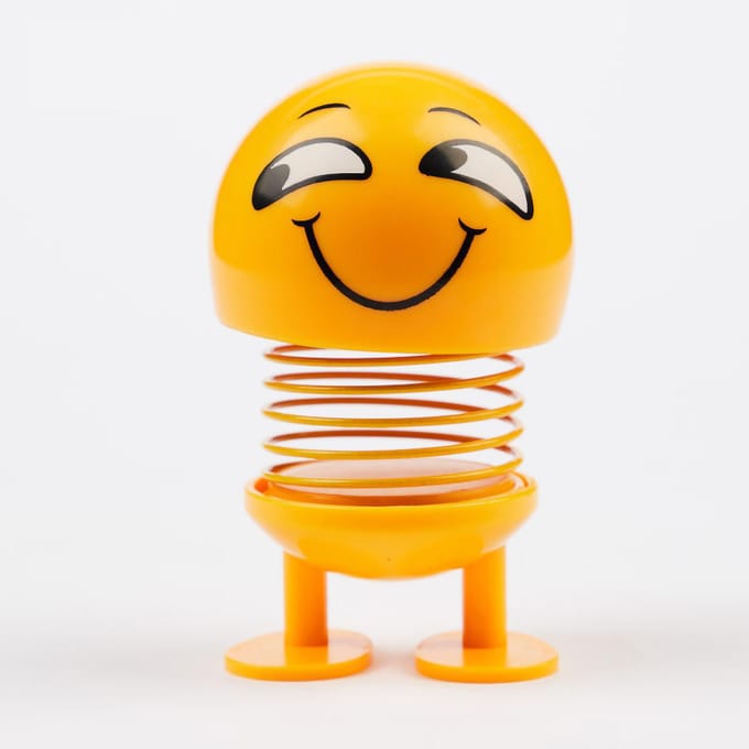 Spring Bobble Head Speelgoed Schattig Gezicht Auto Emotie Pop Interieurdecoratie voor Auto Dashboard Nr. 14