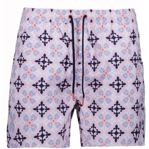Ragman Swim Short Abstract Tiles Pattern Rosa-Multi / male