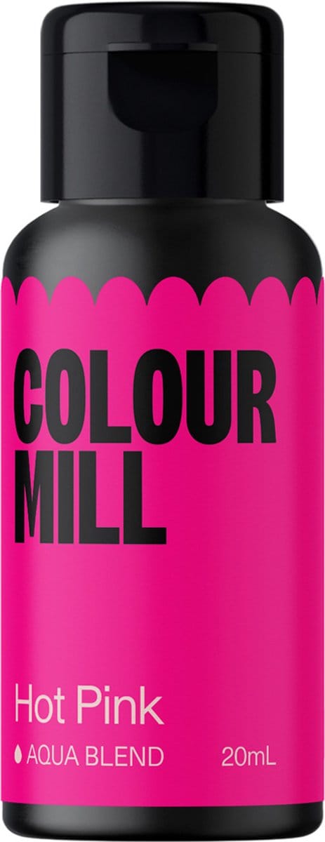 Colour Mill Aqua Blend Voedingskleurstof op Waterbasis - Hot Roze - 20 ml