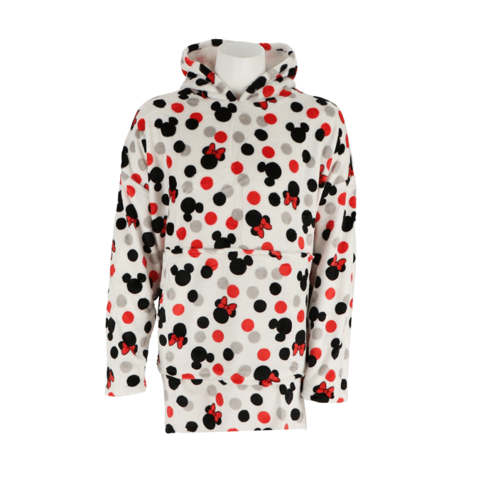 Mickey Mouse hoodie poncho stipjes maat XS - L - polyester